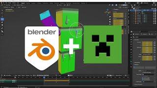 Make and Animated a Minecraft Character in Blender 3D