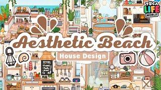 AESTHETIC BEACH HOUSE DESIGN!!  | Toca Life World | Jazel Creations