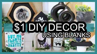 $1 Dollar Store Blanks you need to grab NOW! Make High End Decor with Dollar Store Items!