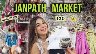 JANPATH MARKET *Best Shops* Gujrati Lane, Boho Bags, Dress, Jewellery + GIVEAWAY | Dilli ki Ladki