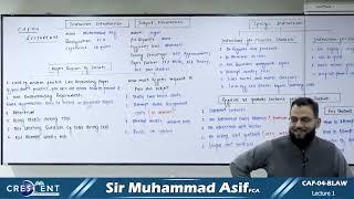 CAF 4 Sir Asif Lecture 1