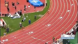 Abby Steiner of UK sets Collegiate 200 meter Record (2️⃣1️⃣.8️⃣0️⃣) then Blazes 3rd Leg of 4x400 