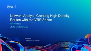 Network Analyst: Creating High Density Routes with the VRP Solver