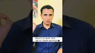 Dark TRUTH of Mock Test by SBI PO Topper | Ashutosh Sharma #sbi #ibps #sbipomocktest #sbipo2023