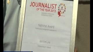 SABC reporter, Janine Lee, has won the national television, general news category