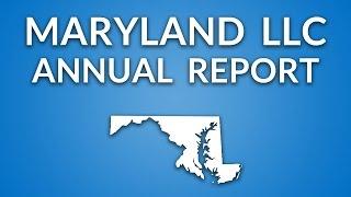 Maryland LLC -  Annual Report (Personal Property Tax)