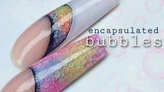 Bubble Nails | Encapsulated Bubbles with Double Smile Line