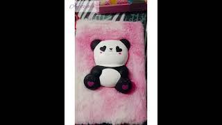 My new cute  panda fur diary rate this diary from 1/10 #shorts subscribe like comment friends 