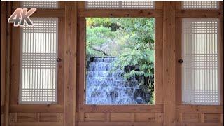 [4K] Hanok Library in Seoul : Walking around Cheongun Literature Library Late Autumn