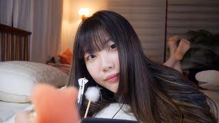 ASMR camera brushing