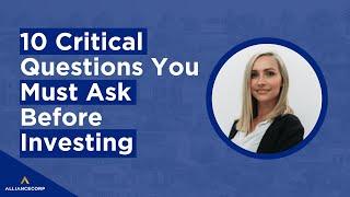 10 Critical Questions You Must Ask Before Investing