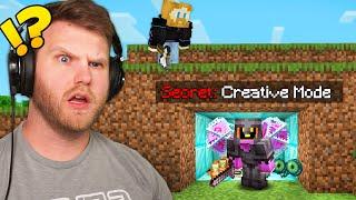 Minecraft Manhunt But I Secretly Have Creative Mode!