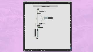 MaxMSP tutorial: 4 easy delays with tapin~ & tapout~