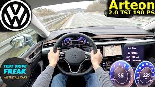 2024 VW Arteon 2.0 TSI Shooting Brake 190 PS  Top Speed POV | No Speed Limit + Fuel  Consumption