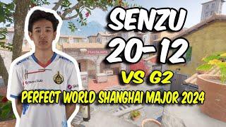 CS2 POV The MongolZ Senzu (20/12) vs G2 (Inferno) @ Perfect World Shanghai Major 2024