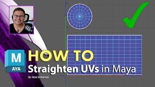 How To : Straighten UV Shells in Maya