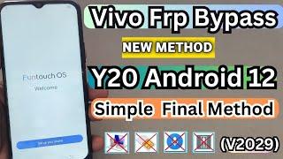 Vivo Y20 Frp Bypass 2025 Or Reset Google Account Lock Android 12 | Without PC | All Vivo Frp Bypass