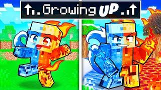 Growing UP as an ELEMENTAL in Minecraft!