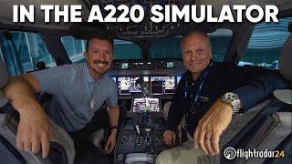 Can Gabe fly an A220? (in the sim) *Strobe Warning*