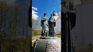 Monument to Cyril and Methodius in Dmitrov #monument #Dmitrov #shorts #trevel