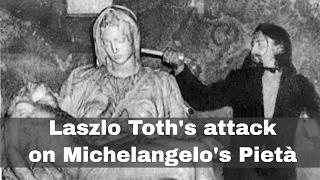 21st May 1972: Laszlo Toth attacks Michelangelo's Pietà with a hammer