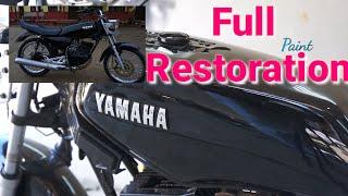 FULL paint RESTORATION YAMAHA RX KING | IN 10 MINUTE TIME LAPSE. .#rxking #rx7 #rxspesial #rx