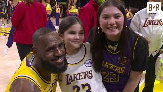 LeBron James Takes Photo With Young Fan Who Cried Seeing Him Up Close