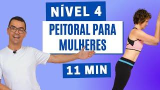 EXERCÍCIOS PARA PEITORAL FEMININO | Nível 4 | Treino Peito para Mulheres