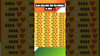 FOCUS ON THIS NUMBER 9999 ️ #viralvideo #youtubeshorts #shortsfeed #iqtest #facts #love