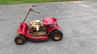 Vintage Wizard Riding Mower Clinton Engine