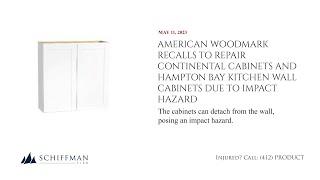 American Woodmark Recalls Continental Cabinets and Hampton Bay Kitchen Wall Cabinets - Impact Hazard