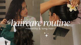 my full haircare routine | healthy & long hair