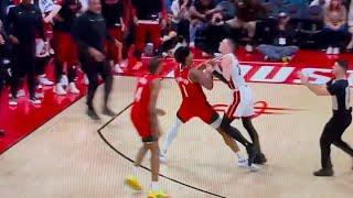 Amen Thompson Tyler Herro Fight Brawl Heat Vs Rockets