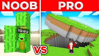 JJ And Mikey NOOB Secret Base vs PRO Secret House Battle in Minecraft Maizen