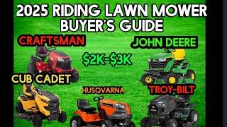 The BEST 2025 Riding Lawn Tractor Buyer's Guide $2k - $3k.  Plus Downloadable Spreadsheet!