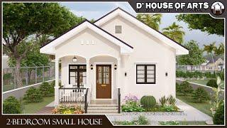 2 BEDROOM | 63 SQM.(7m x 9m) | 678 SQFT. | Simple And Small But Beautifully Designed Bungalow House