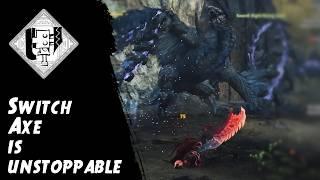 MH Wilds Switch Axe vs the gold crown tempered Arkveld