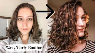 My Current Styling Routine For Wavy Hair! Type 2a 2b 2c