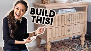 DIY White Oak Nightstand (w/ GORGEOUS Beaded Drawer Fronts!)