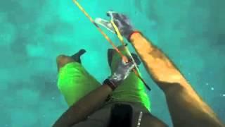 Spearfishing with Home Made Spear in the Bahamas | Parrotfish | Uhu | Freediving