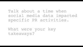 How social data can impact PR activities