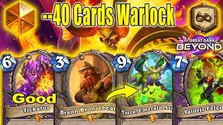 Burning & Eating 40 Cards Warlock 16.0 Deck Is FUN At The Great Dark Beyond Mini-Set | Hearthstone