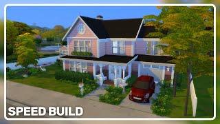 PINK SUBURBAN | The Sims 4 | Speed Build