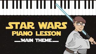 Star Wars Main Theme - Easy Piano Tutorial - Hoffman Academy