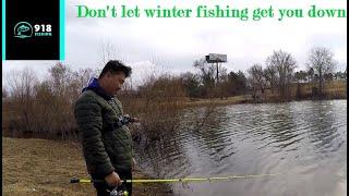 Urban fishing Vlog - Catching trout at Veterans pond in Jenks Oklahoma -918fishing