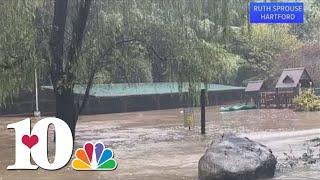 Cosby Creek roars, flooding reporting in parts of East Tennessee