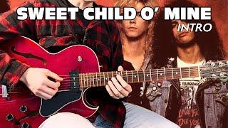 Sweet Child O' Mine - intro - Playthrough and Guitar Lesson