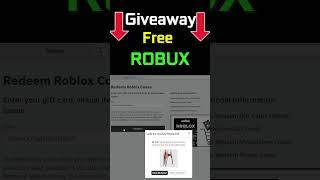 FREE ROBUX Giveaway #giveaway #roblox #robux #shorts