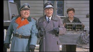 Klink Destroys Burkhalter's House in Final Scene of Hogan's Heroes Series - 1971