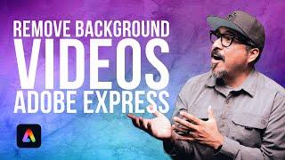 Master the art of removing background in videos with Adobe Express